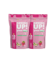 2x GREENS UP! Raspberry & Vanilla